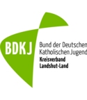 Das Kreuzsegel zusammen mit dem Schriftzug bildet das Logo des BDKJ Landshut-Land.